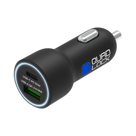Quad Lock 360 Zubehör - Doppel-USB 12 V Auto-Ladegerät